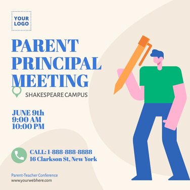 Modifier un prospectus de réunion parents-prof