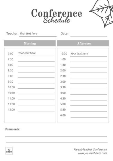 Bearbeite einen Eltern-Lehrer Protokoll