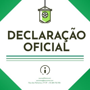 Templates Gratuitos De Comunicados Para Seu Clube Esportivo