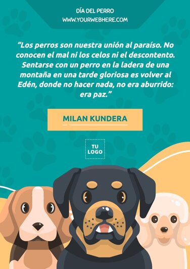 Edita un banner del Día de los Perros