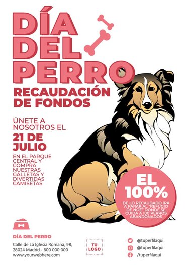 Edita un banner del Día de los Perros