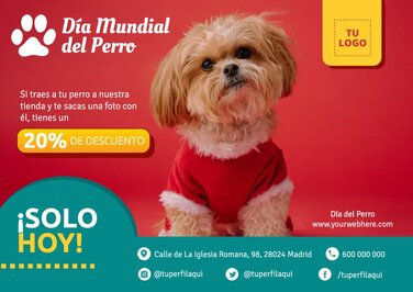 Edita un banner del Día de los Perros