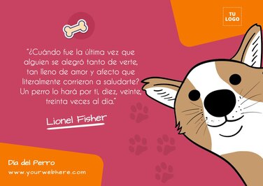 Edita un banner del Día de los Perros