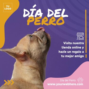 Edita un banner del Día de los Perros