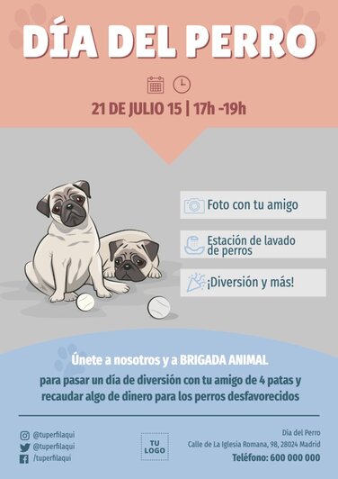 Edita un banner del Día de los Perros