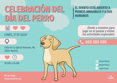 Edita un banner del Día de los Perros