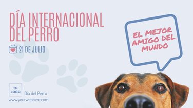 Edita un banner del Día de los Perros