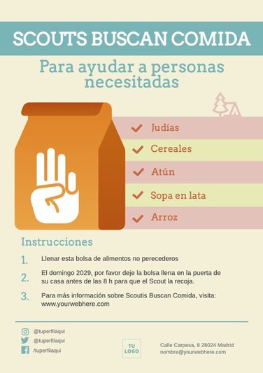 Edita un folleto para grupos Scout