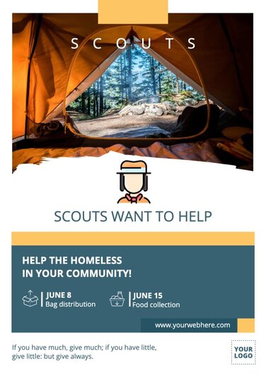 Edit a Scout recruitment poster