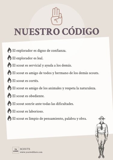 Edita un folleto para grupos Scout