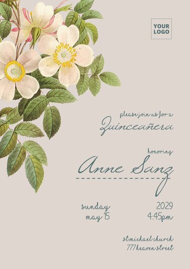 Free Quinceañera Invitation Templates