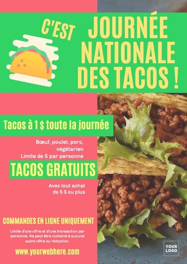 Modifier un design de la Journée du Taco