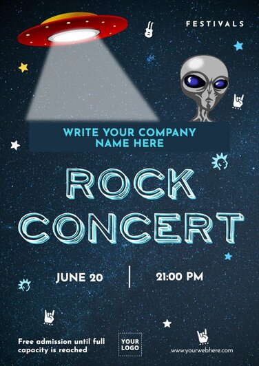 Edit a festival lineup poster