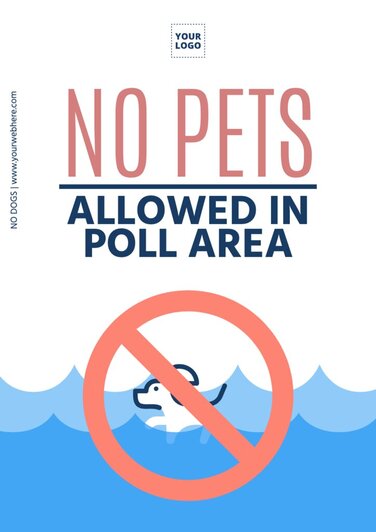 Edit a no animals allowed sign