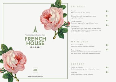 Edit a French menu