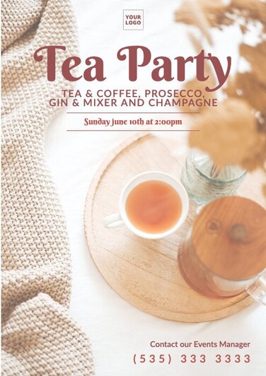 Edit a tea party invitation