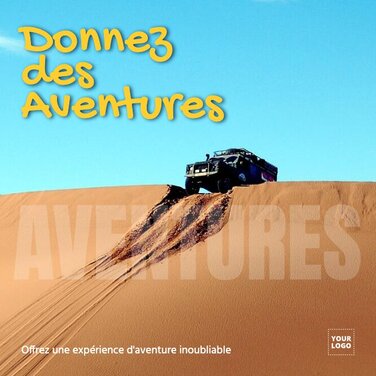 Modifier un modèle d'activités d'aventures