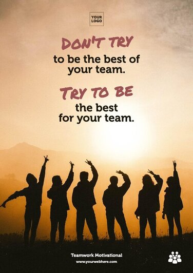 Posters with Teamwork Motivational Quotes