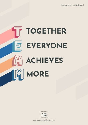 Bearbeite eine Vorlage mit Teamwork Zitaten