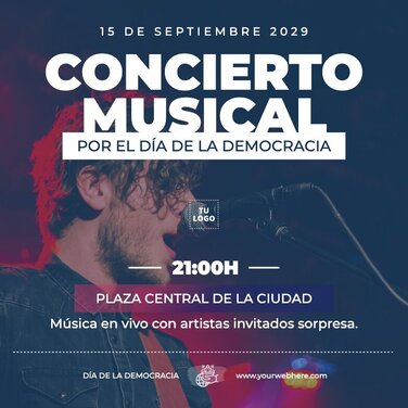Edita un banner del Día de la Democracia