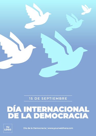 Edita un banner del Día de la Democracia