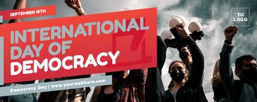 Edita un banner del Día de la Democracia