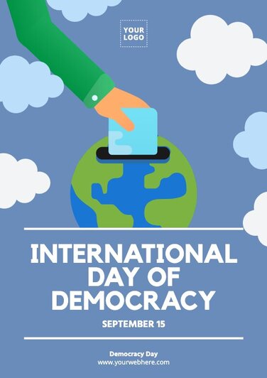 Edit an International Democracy Day poster