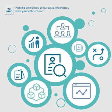 Edita una infografía de burbujas