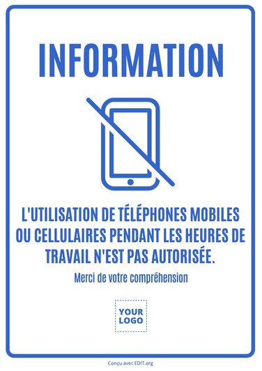 Modifier une affiche d'information sur le Coronavirus