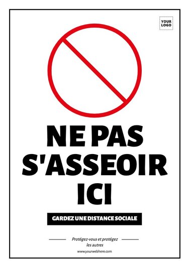 Panneaux d'interdiction et de restriction à éditer et à imprimer