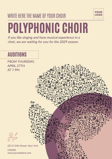 Choir Poster Templates to Edit Online