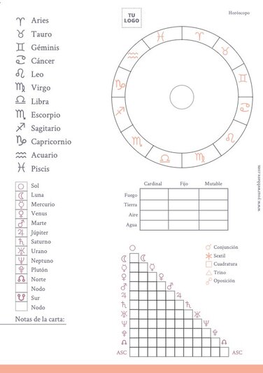 Edita un diseño de astrología