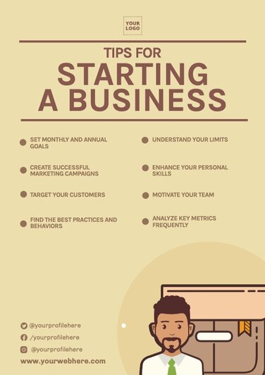 Templates with tips for small businesses