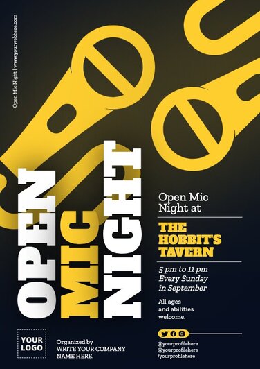 Edit an Open Mic poster