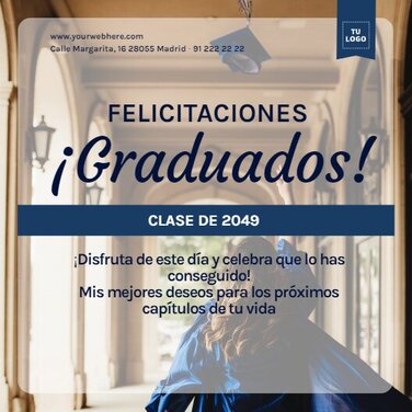 Edita un diseño de graduación