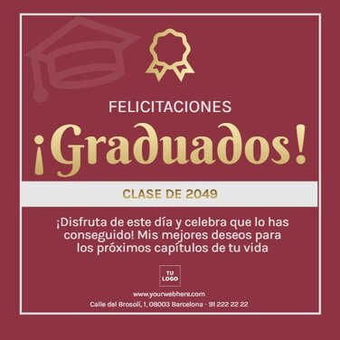 Edita un diseño de graduación
