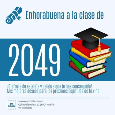 Edita un diseño de graduación