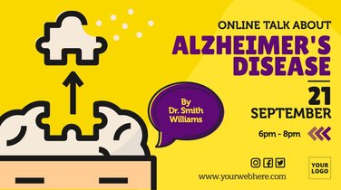 Edit an Alzheimer's Day banner