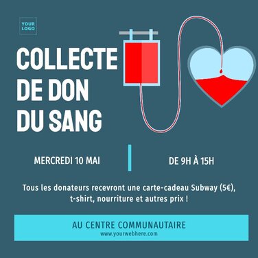 Modifier un modèle de collecte de sang