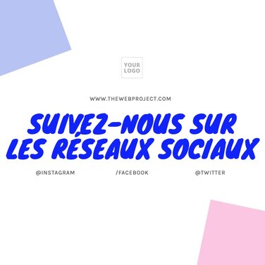 Éditer un design Suivez-nous