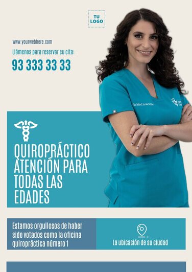 Edita un diseño para quiroprácticos