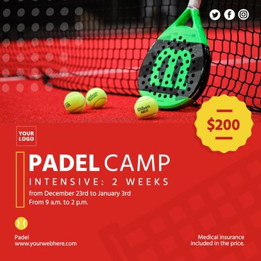 Edit a padel banner