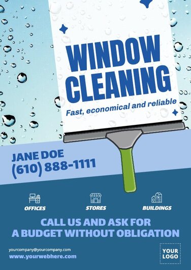 Modifier un modèle de nettoyage de vitres