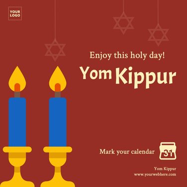 Edit a Yom Kippur poster