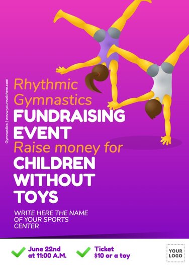 Modifier une affiche de gymnastique
