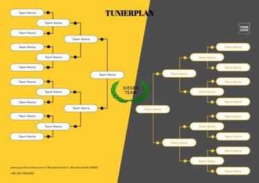Bearbeite einen Tunierplan