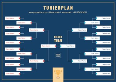 Bearbeite einen Tunierplan