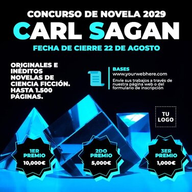 Edita un banner para certamen literario
