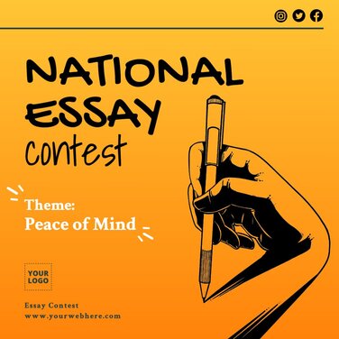 Edit a writing contest poster
