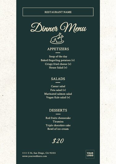 Download Dinner Menu (PDF file) - Monastero's - Ristorante